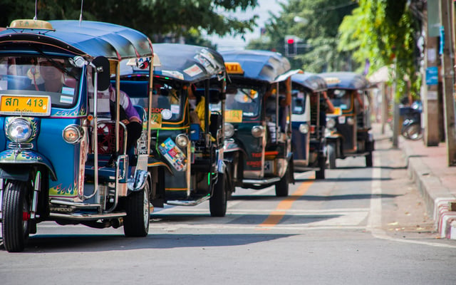 Tuk-Tuks, Taxis, and Songthaews: Getting Around Thai Towns