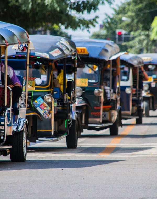 Tuk-Tuks, Taxis, and Songthaews: Getting Around Thai Towns