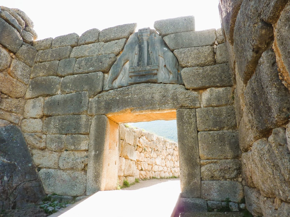 The Lion Gate at Mycenae or the ancient theater of Epidaurus