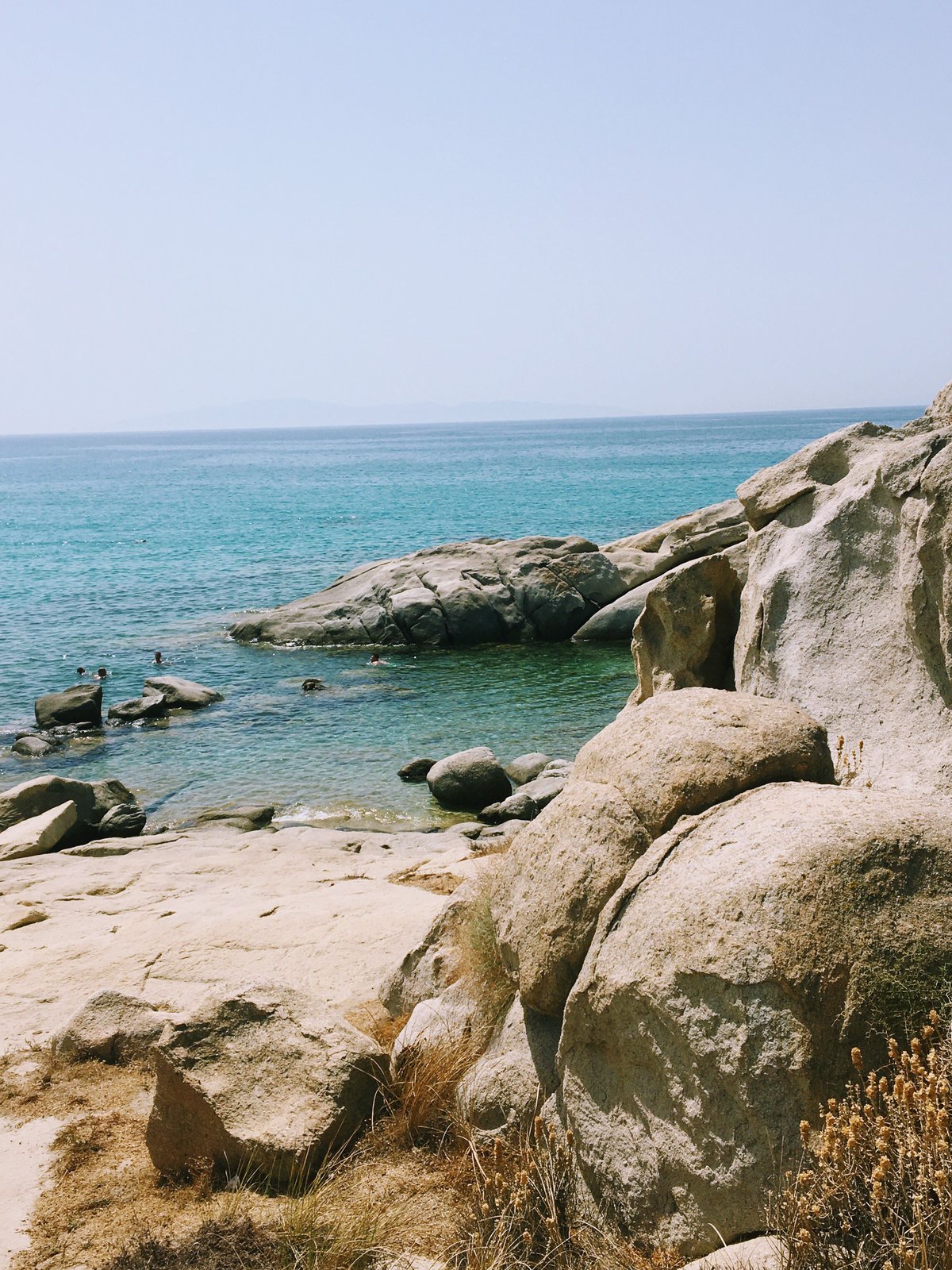 Kolymbithres beach on Paros with its sculpted granite rocks and turquoise water