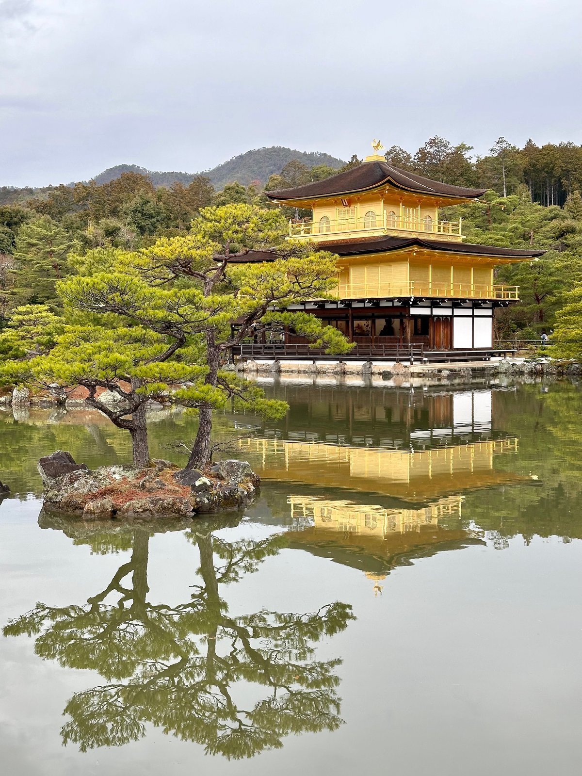 The Golden Pavilion (Kinkaku-ji) reflected in its pond