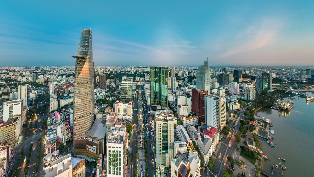 Dense high-rise blocks and roads across Ho Chi Minh City