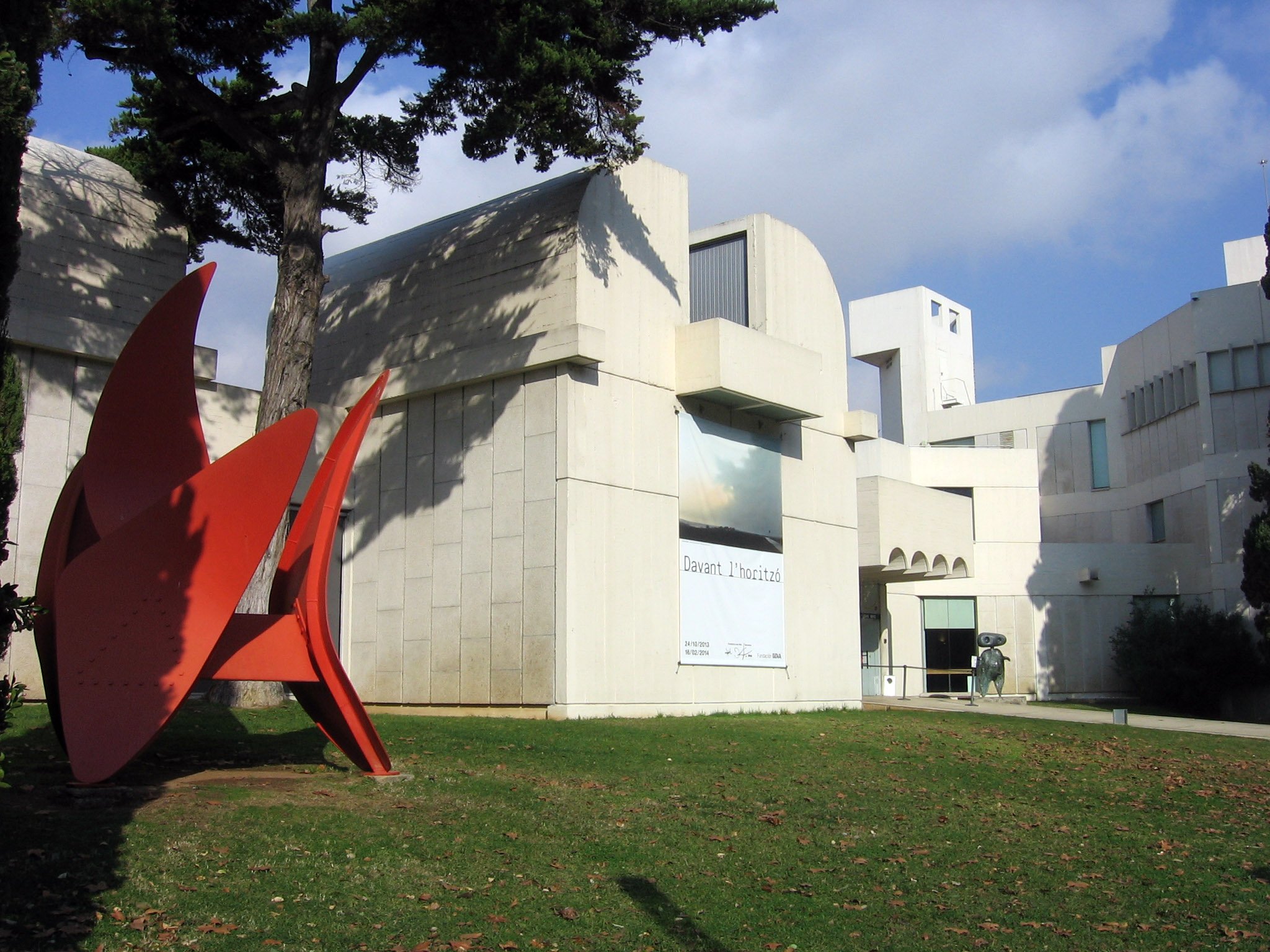 MACBA's white facade, the MNAC terrace view, or a museum gallery