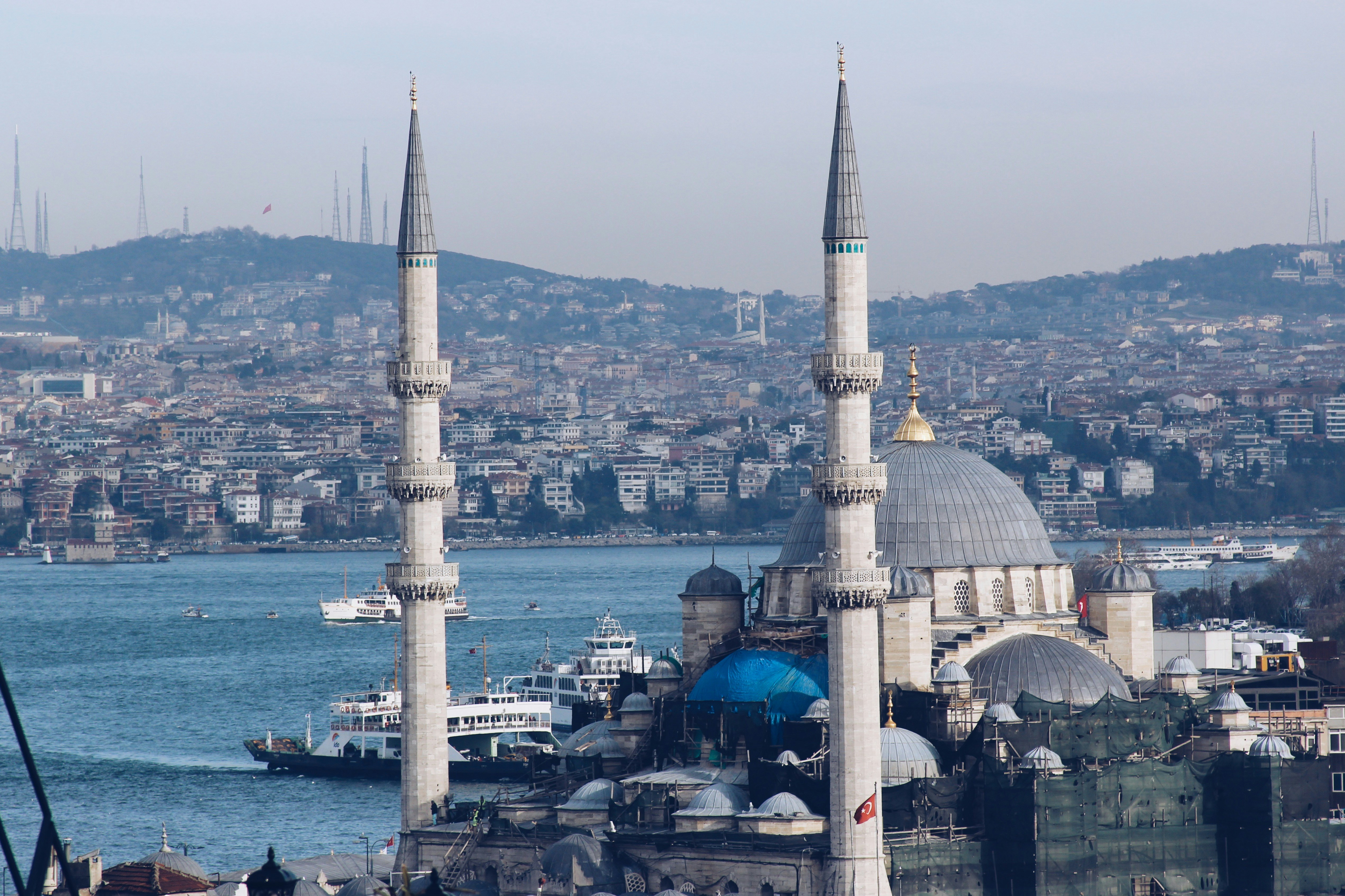 A split-feel hero — Istanbul's skyline or Cappadocia's balloons at sunrise, no recognizable faces