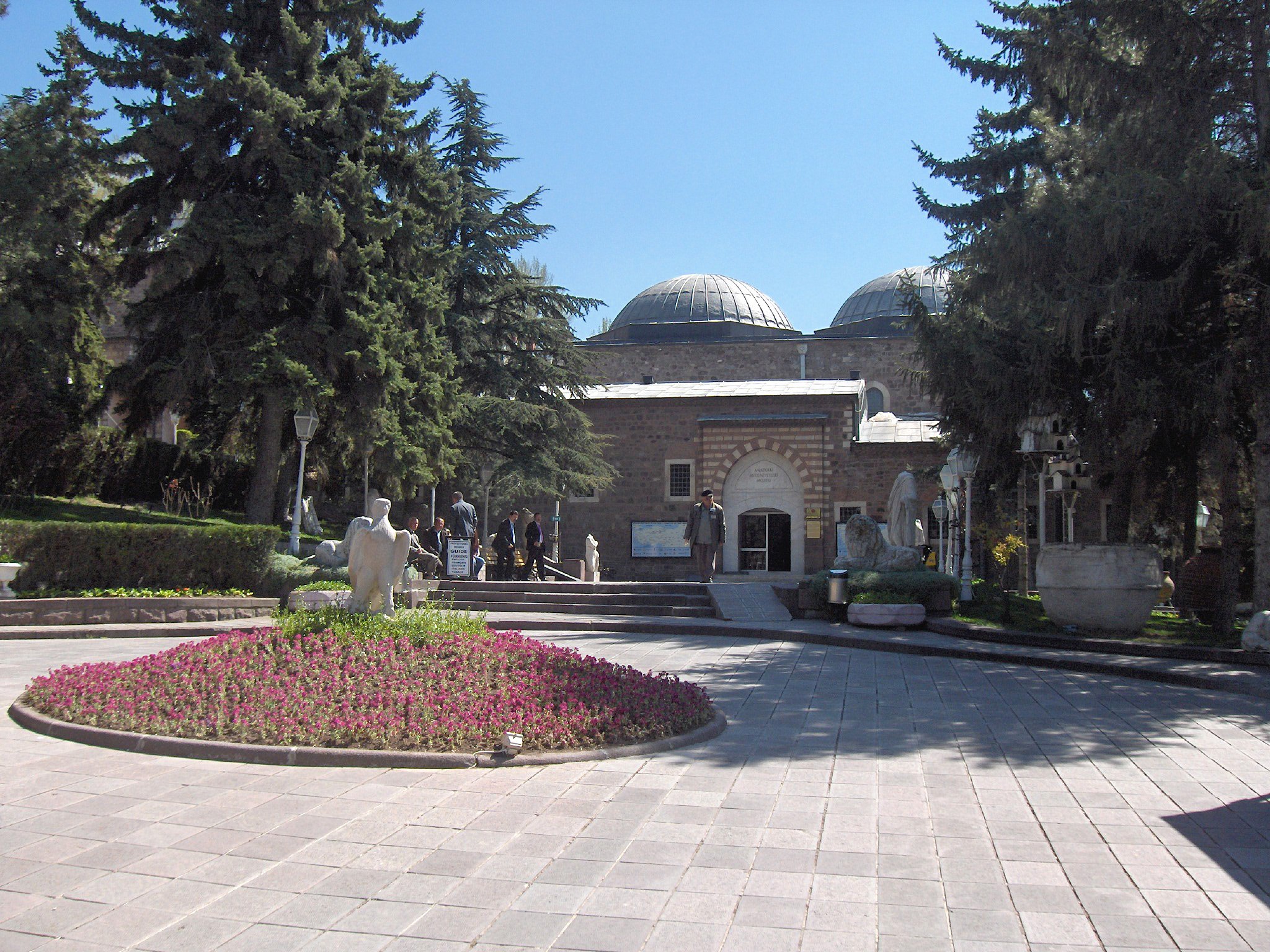 Anıtkabir, the grand colonnaded mausoleum of Atatürk in Ankara, no recognizable faces